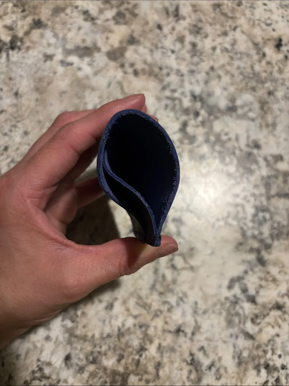 Portland Leather navy blue  Card Holder